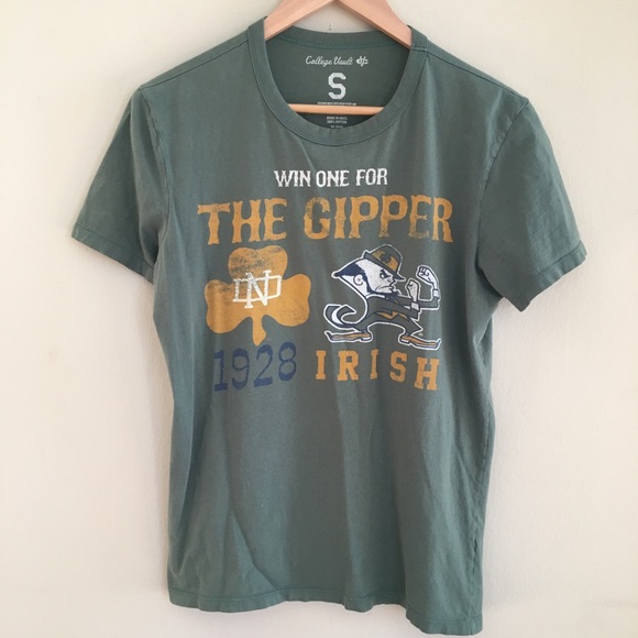 Notre Dame Gripper Green Tee Size Small - Picture 1 of 4